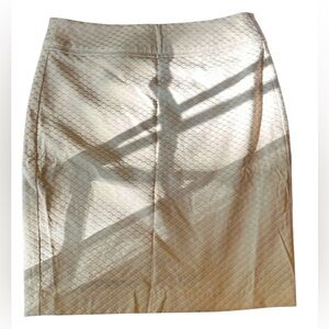 Ecru sand colored, textured skirt Size 2 #10170